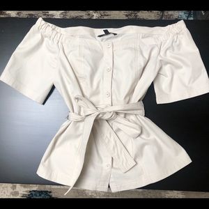 Banana republic off the shoulder top